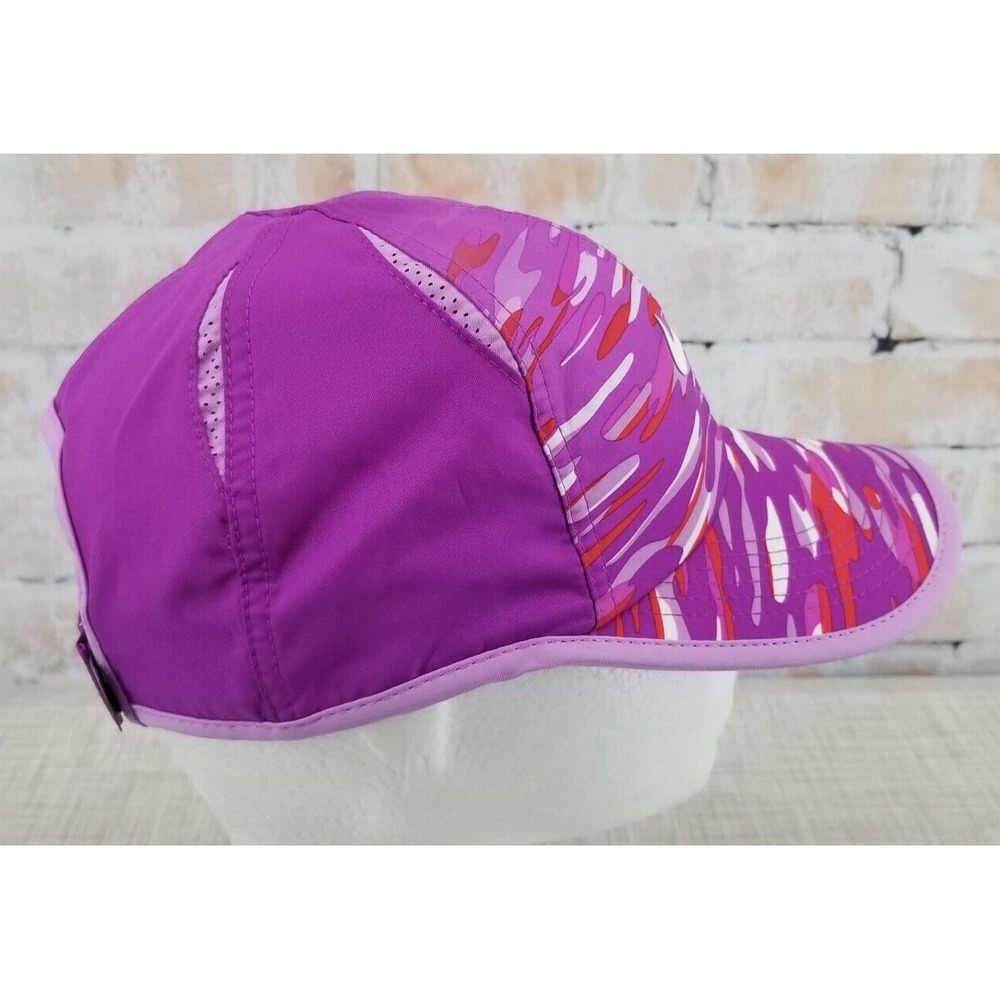 Nike 6 Panel Center Swoosh Purple Running Cap Featherlight DRI-FIT Strap Back - Picture 3 of 6
